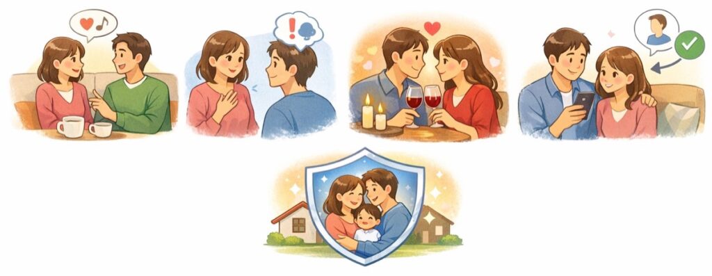 夫婦の信頼関係を崩さないための工夫