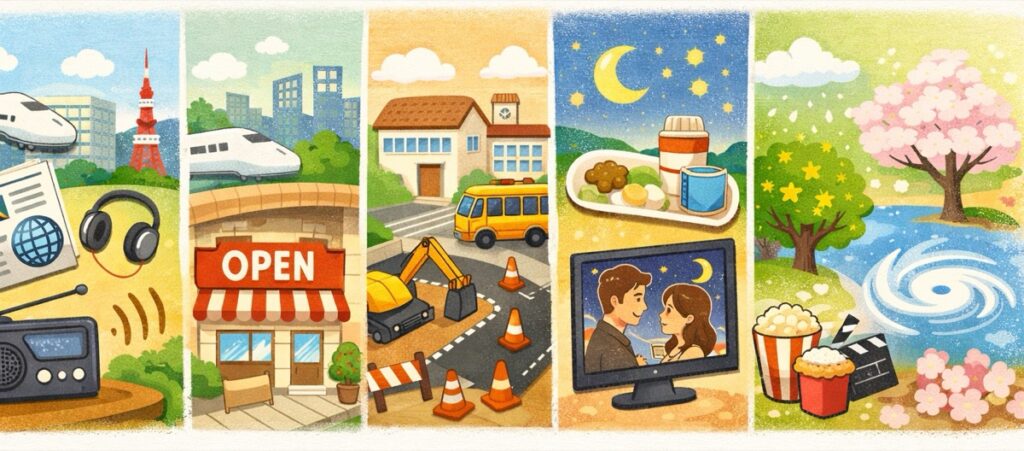 時事ネタを仕入れておくと話題に詰まらない