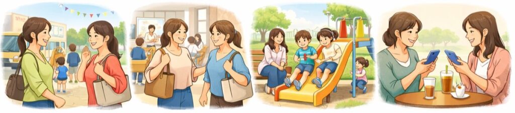 気になるママ友へ最初の一歩を踏み出すタイミング