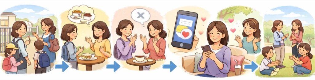 まとめ：気を使わせない上手なママ友の誘い方｜相手が断りやすい一言