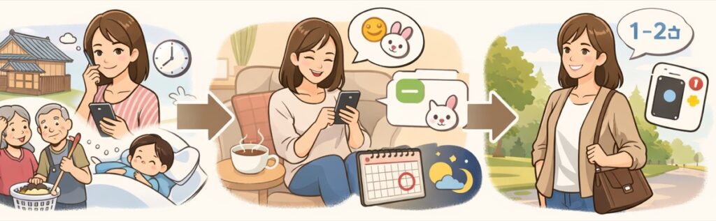 まず連絡の頻度をそっとゆるめる