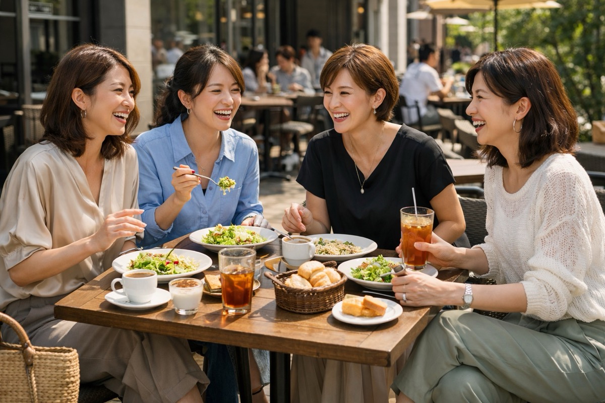 ママ友ランチのコーデ40代｜失敗なしでおしゃれに見える服装の選び方