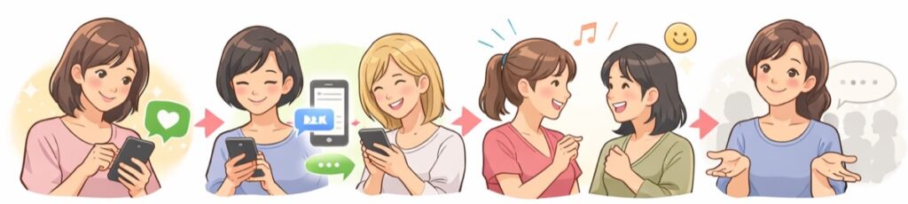 対面で言いにくいならLINEで伝えるのもアリ