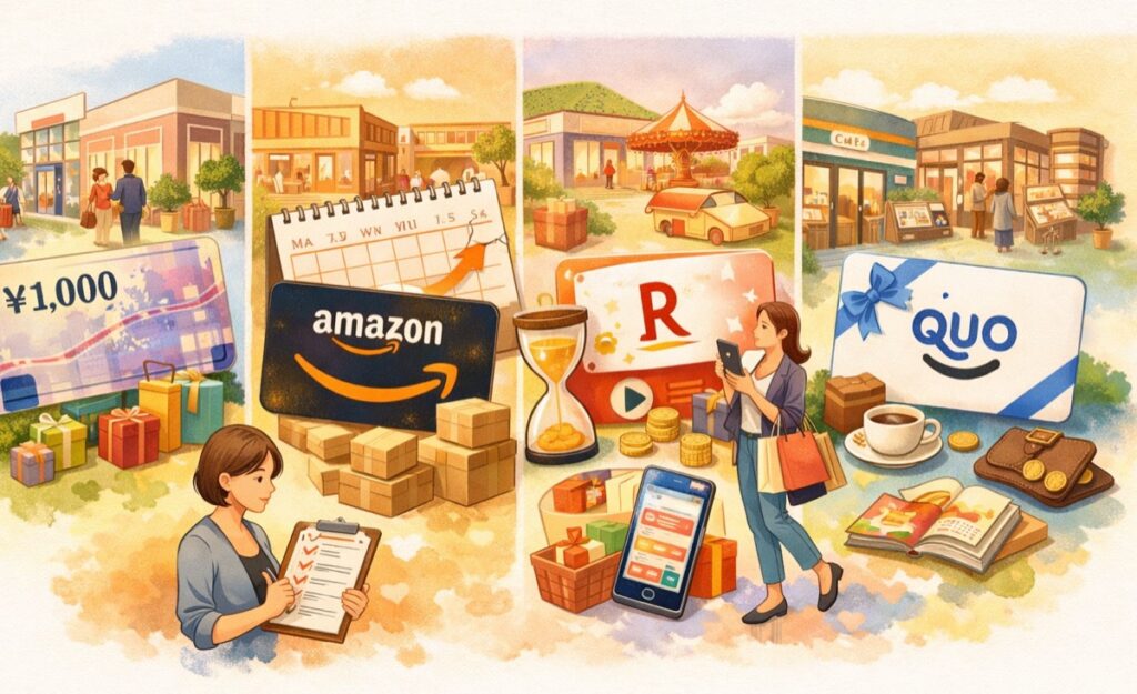 どこでも使えて外れなし、汎用性の高いギフトカード