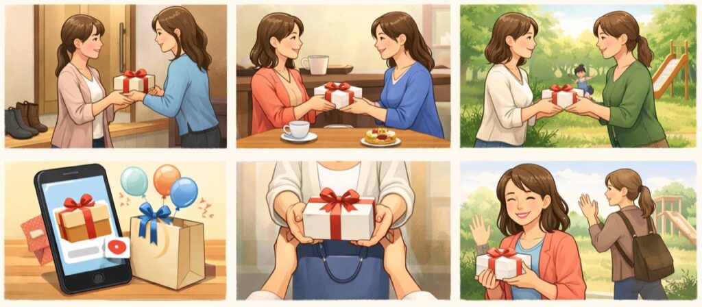 渡すタイミングと両手で渡す基本の渡し方