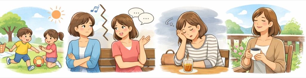 子ども同士が仲良しでも、親同士が合うとは限らない