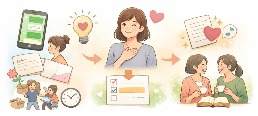 仲の良いママ友へのメッセージ例文