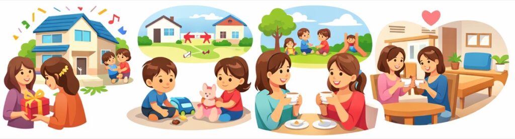 遠方へ引越すママ友へのメッセージ例文