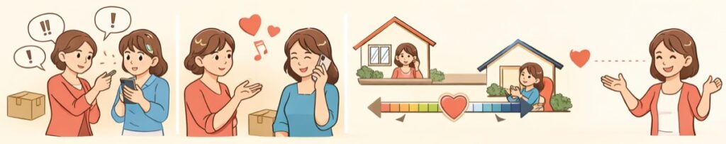 月イチのひと言LINEで距離感をキープする