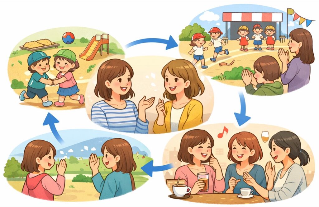 子ども同士の縁が自然な顔見知りを生む
