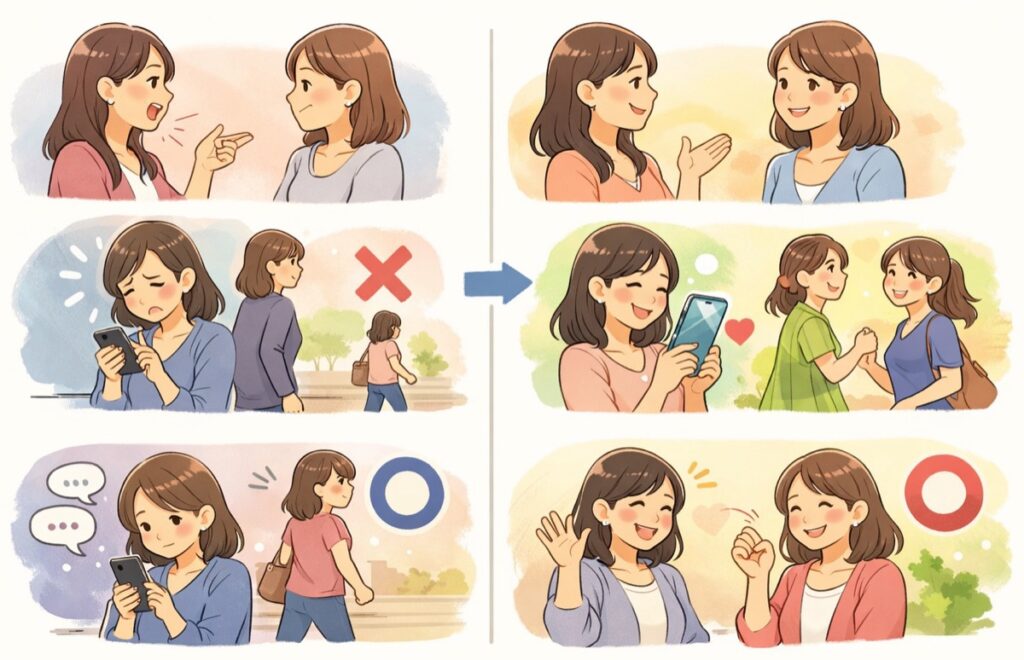 気を使わせない一言を添えるコツ