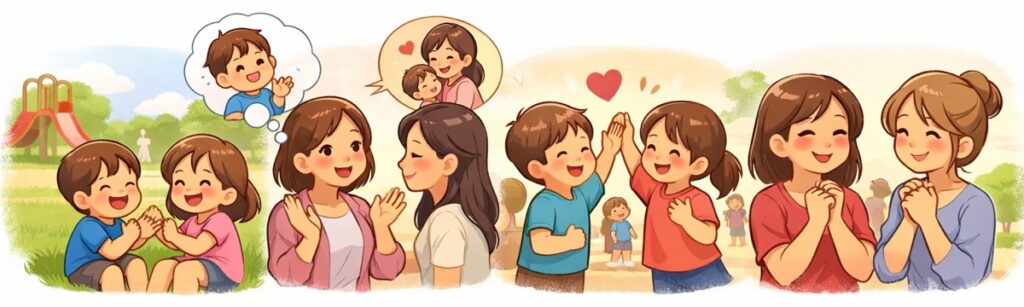 子どもの様子をほめる例文