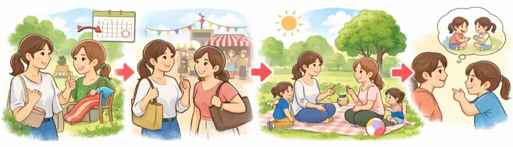 次の約束につなげる例文