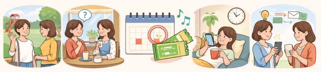 返信しやすいメッセージの例文