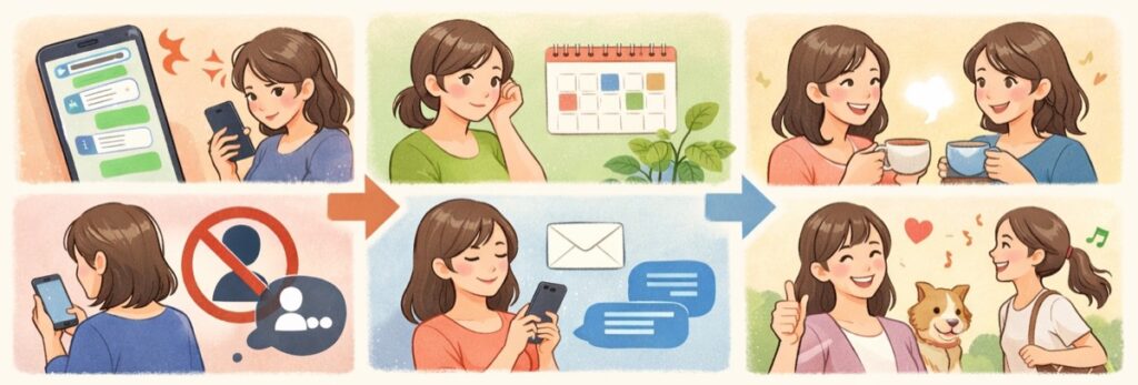 距離を縮めすぎるNG例文と言い換え