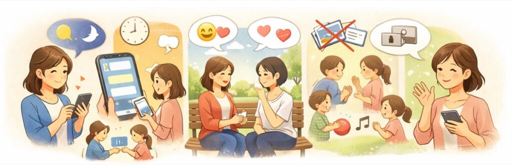 まとめ：ママ友への初めてのライン例文｜送り方と自然な始め方