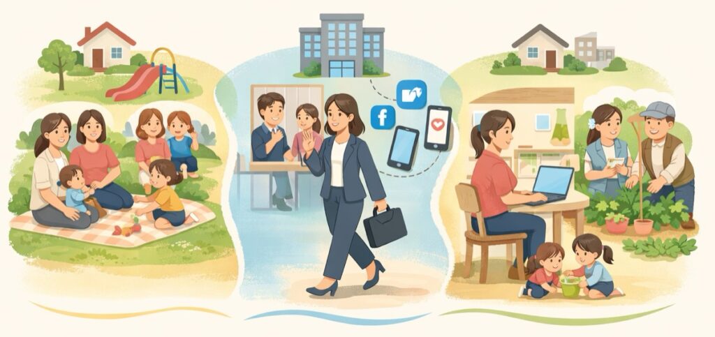 仕事を持つママが増えて、社会とのつながり方が変わった