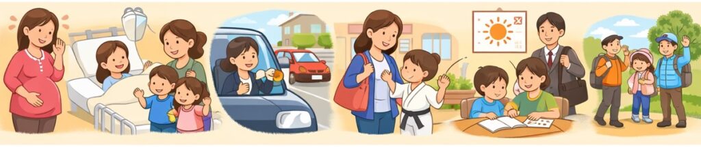 急な「もしも」のときに子どもを頼める安心感