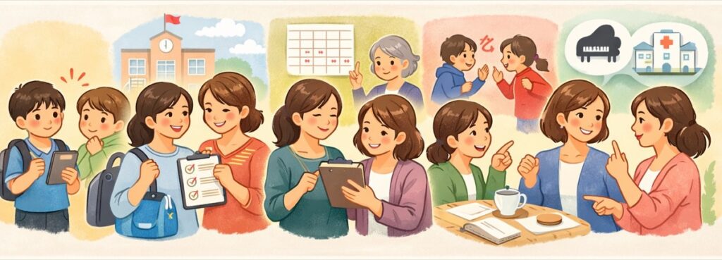 宿題・行事・持ち物など「超ローカル」情報の確認