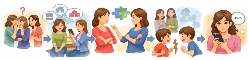 派閥・詮索・価値観の違いによるストレス