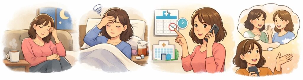 体調・疲れを理由にする場合の伝え方