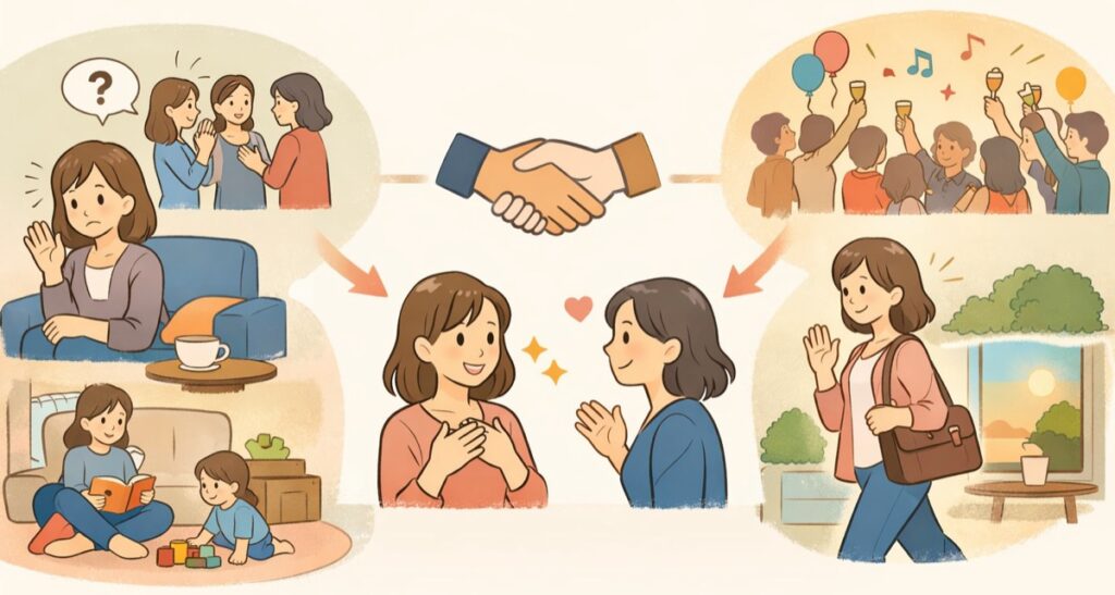 「人が集まる場所が苦手」と本音で伝える場合の伝え方