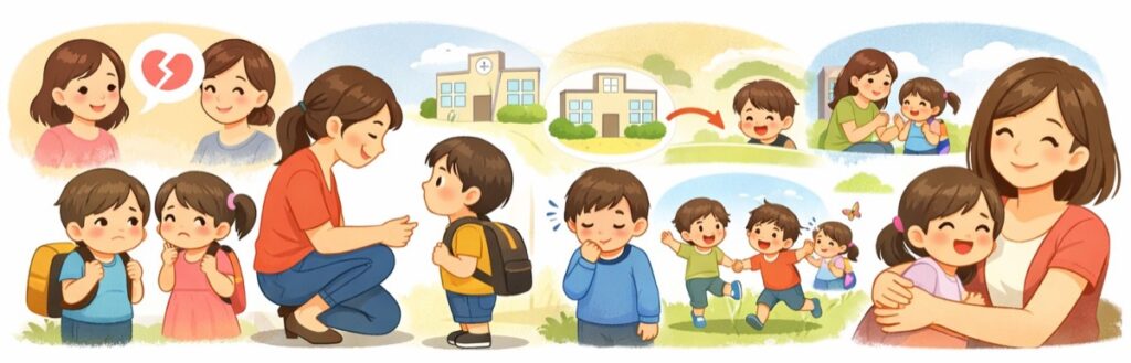 子供への影響を最小限にしながら距離を置いた事例