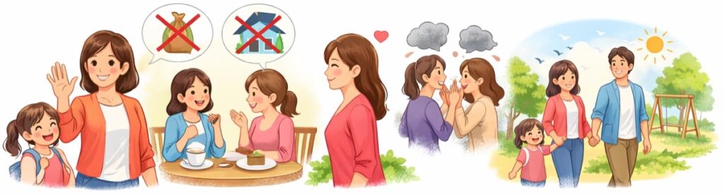 毅然とした態度で接する(挨拶だけは続ける)