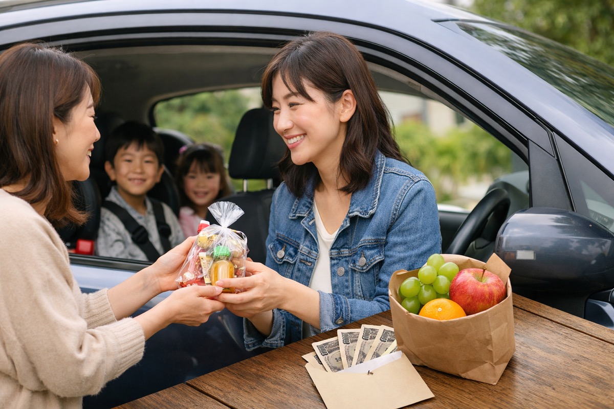 ママ友に車を出してもらったお礼の伝え方とLINE例文まとめ