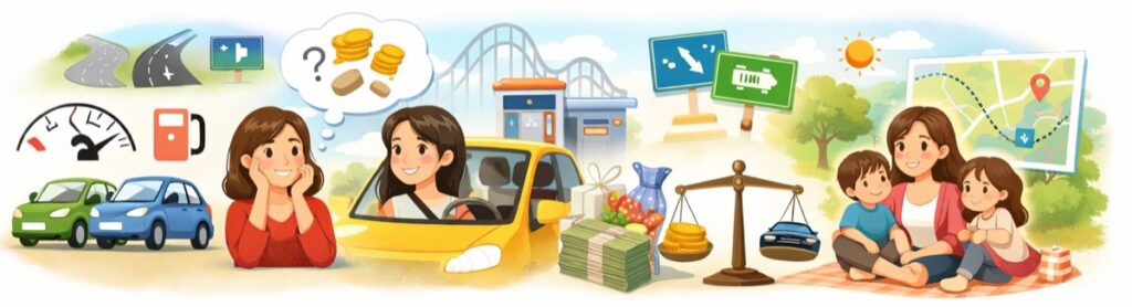 ガソリン代がいくらかわからないから困る