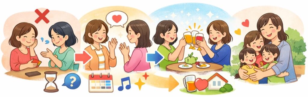 「また誘ってね」で関係をつなぐ言い方