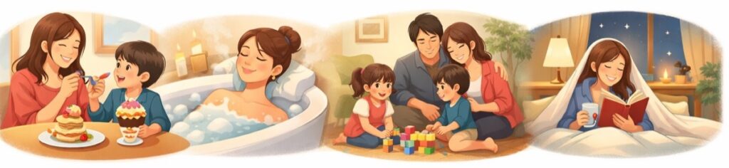 浮いた時間とお金を自分と家族のために使う