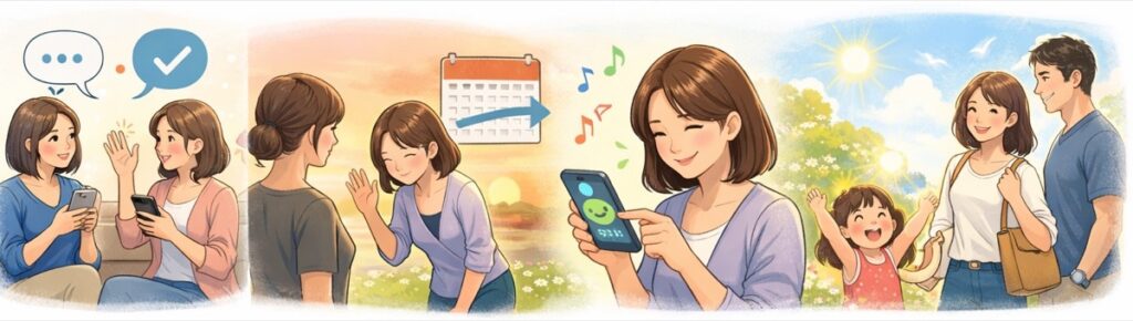 短い返事でやりとりをクローズする