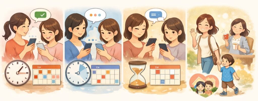 返信の頻度をゆっくり落としていく