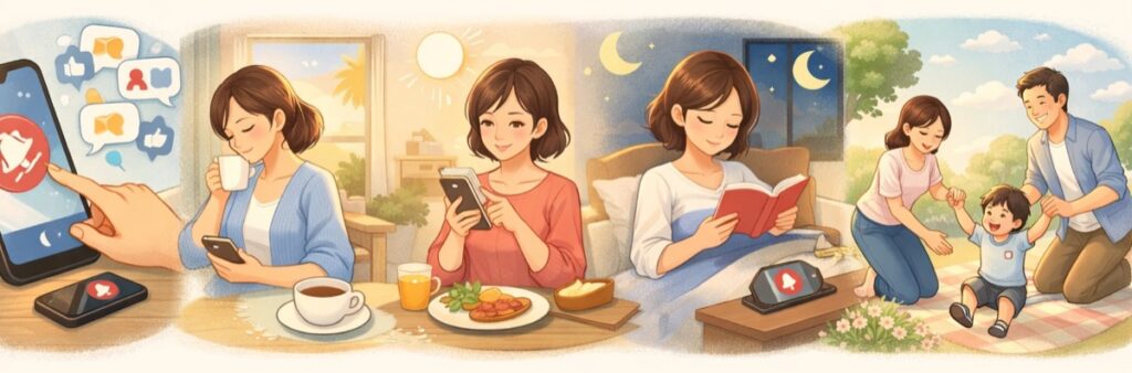 通知をオフにして自分のペースを守る