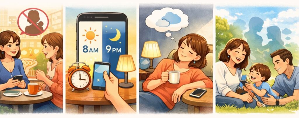 やりとりする相手・時間帯を自分で決める