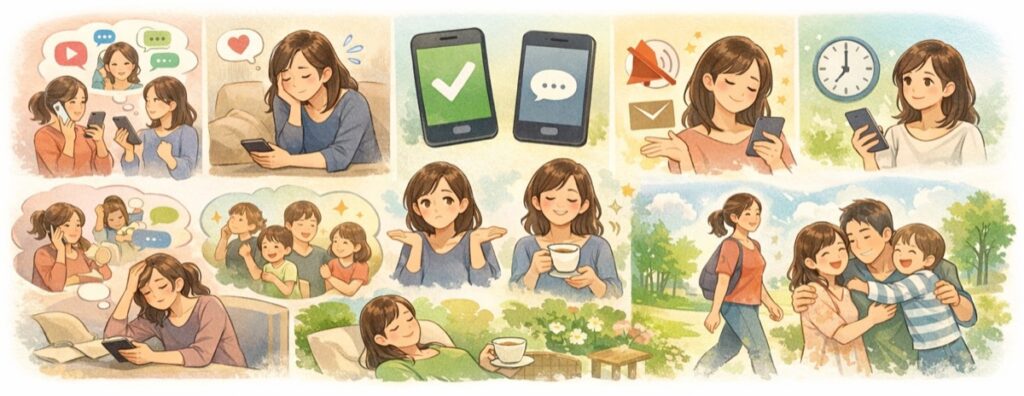 まとめ:ママ友のラインに返信したくない時の対処法と自然な終わらせ方