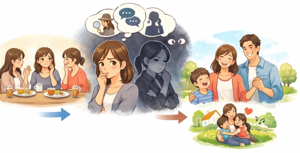 会話中ずっと自分を監視している心理