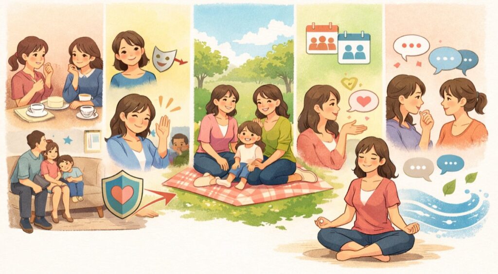 まとめ:ママ友ランチが疲れる…行かなくてもいい関係の作り方