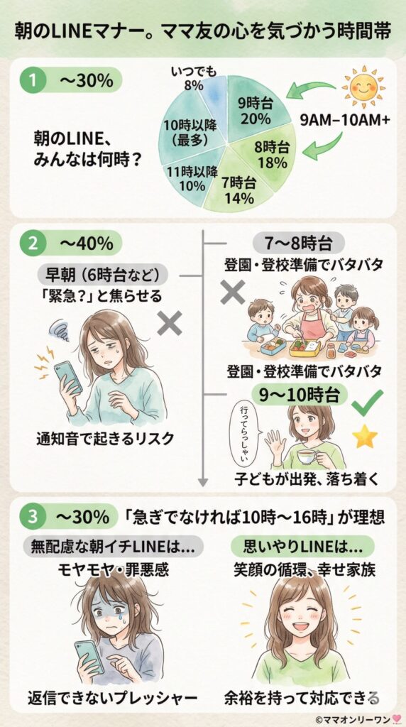 朝のLINEは何時からOK？起こしてしまうリスクを知っておこう