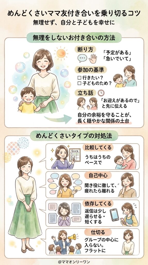 めんどくさいママ友付き合いを乗り切るコツ 