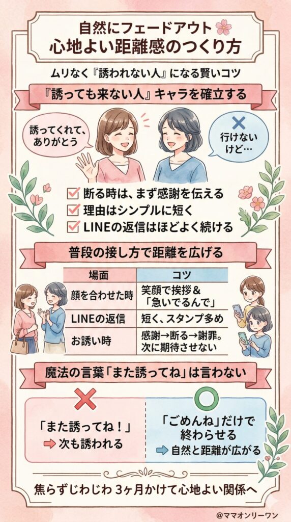 二度と誘われないための「関係の終わらせ方」