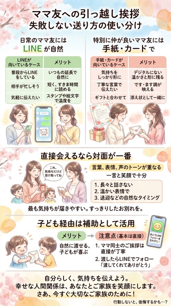 送り方で迷ったらこう選ぶ｜LINE・手紙・対面の使い分け