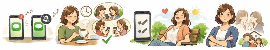 LINEのストレスは通知オフで自分を守る