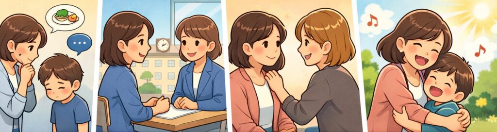 子どもの様子の変化に気づいたら、一人で抱え込まない