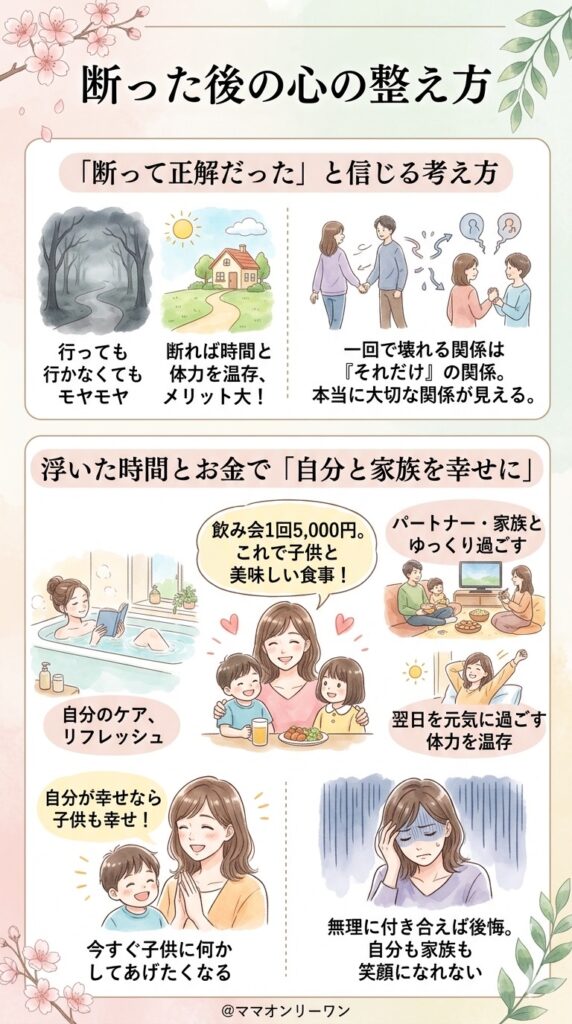 断った後のモヤモヤした気持ちを整える方法