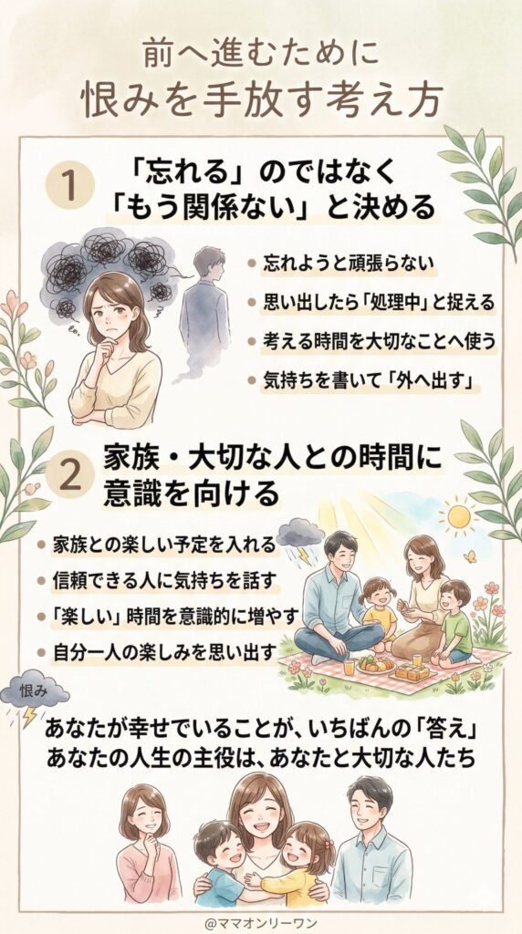 前へ進むために――恨みを手放すための考え方