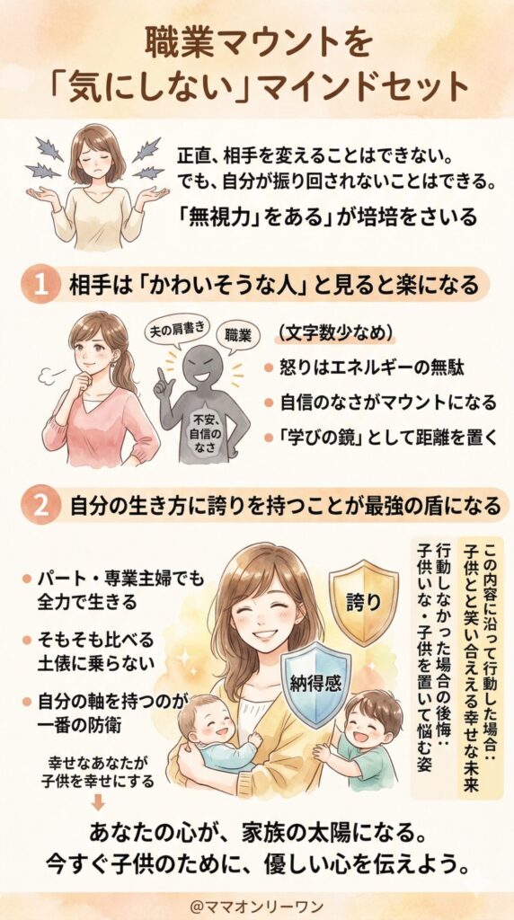 職業マウントを「気にしない」ためのマインドセット