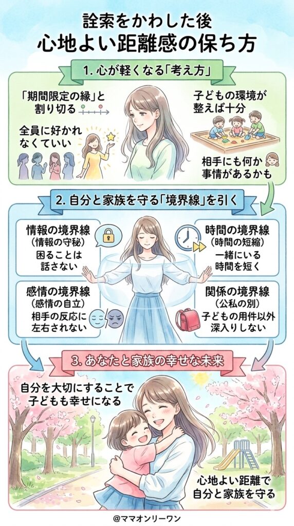 詮索をかわしたあとの、ちょうどいい距離の保ち方 