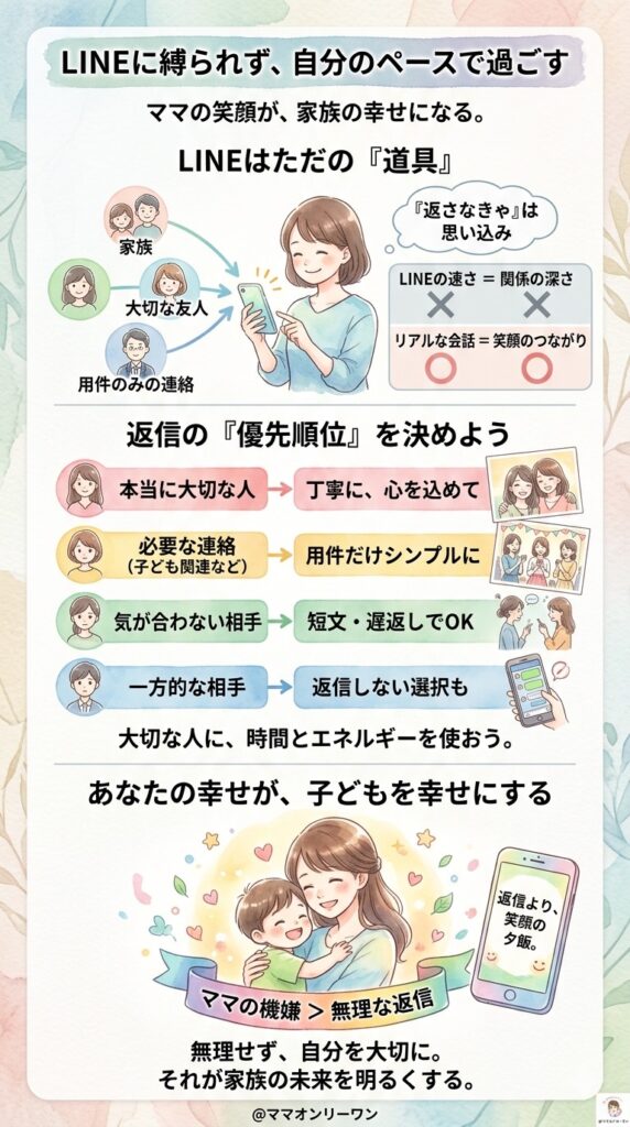 LINEに縛られず、自分のペースで過ごすために 